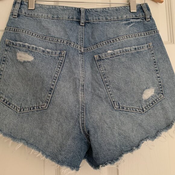 Distressed Denim Festival Shorts - Picture 3 of 5